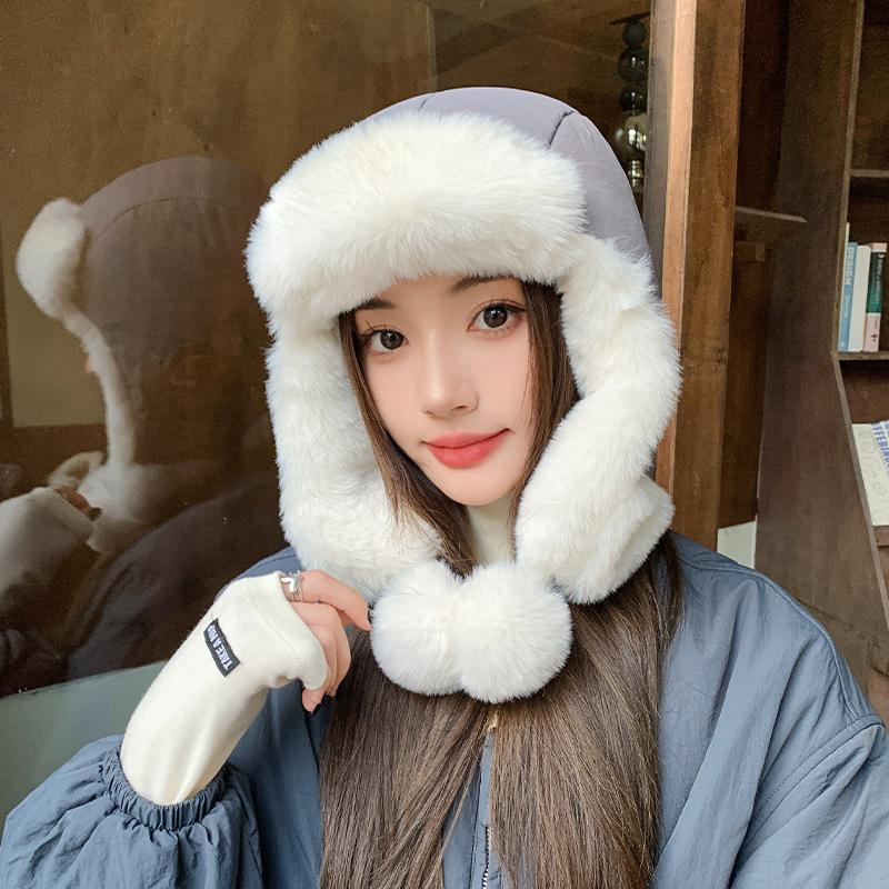 Детская зимняя ветрозащитная и теплая шапка Lei Feng для езды на велосипеде, защита ушей, утепленная и морозостойкая шапка для северо-востока Баотоу