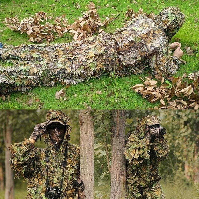 3D тактическая камуфляжная одежда, костюм Ghillie, камуфляжная одежда, бионическая камуфляжная охотничья одежда
