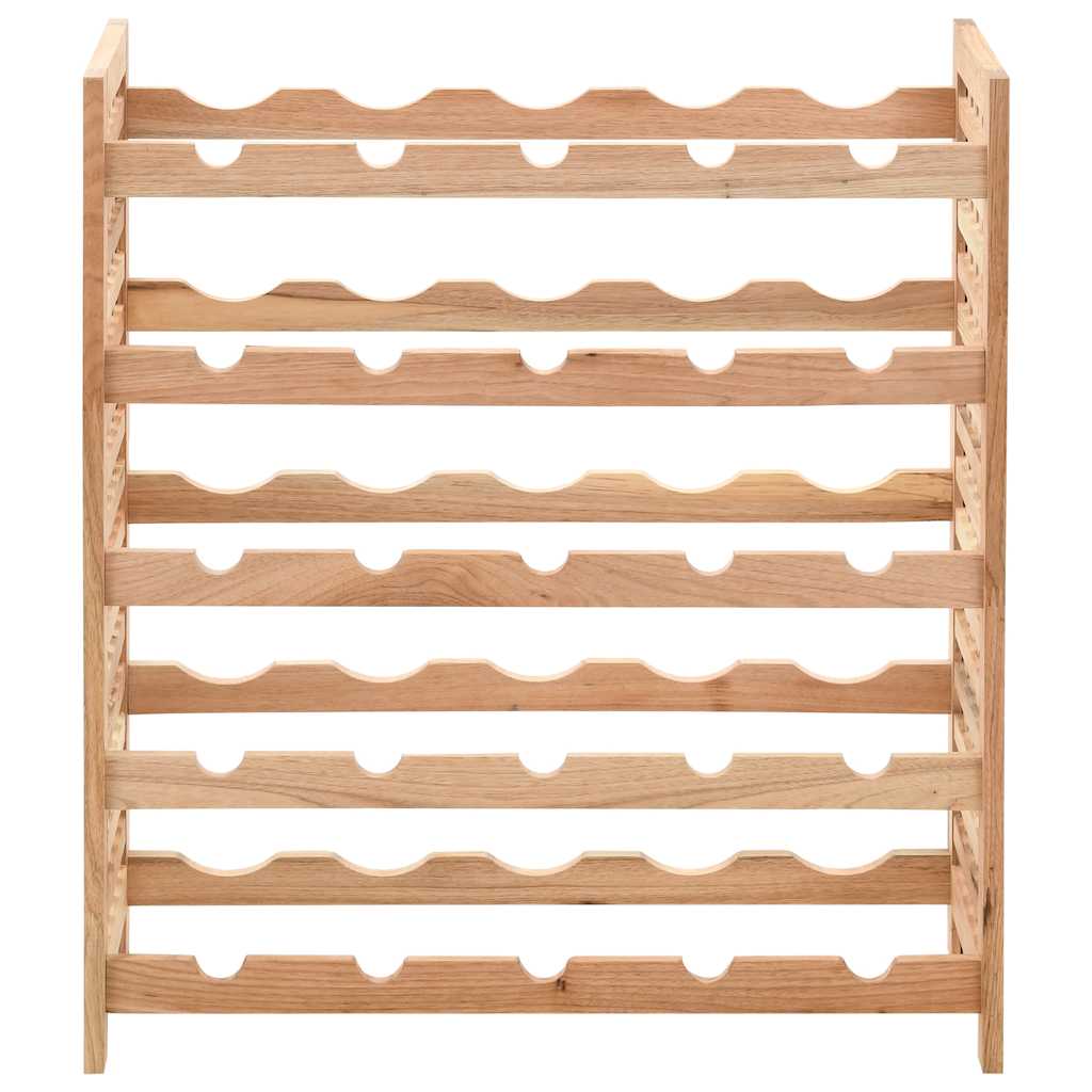 25 Bottle Wine Rack Solid Walnut Wood 63 x 25 x 73 cm