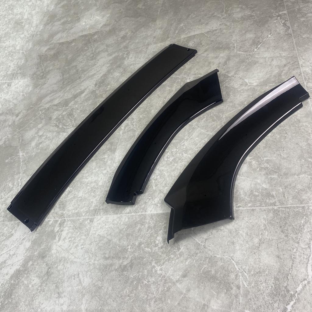 3 PCS Gloss Black 1:1 Maxton Style Car Front Bumper Lip Splitter For Seat Leon MK2 Cupra FR R 2009-2012 Facelift Body Kit Tuning