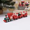 Cartoon Animal Christmas Train Multicolor Mini Christmas Tree Train  Ornament