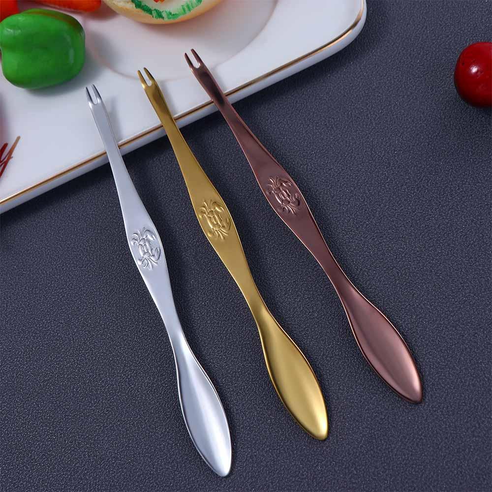 Crab and Lobster Thin Double Headed Seafood Utensils Crab Picking Tools Lobster Spoons Crab Fork