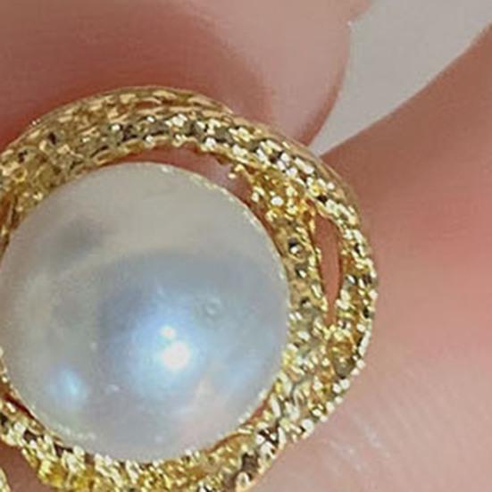 1 пара серег-гвоздиков из искусственного жемчуга, без содержания никеля, приятные для кожи, сверкающие серьги-пусеты, свадебные украшения, аксессуары