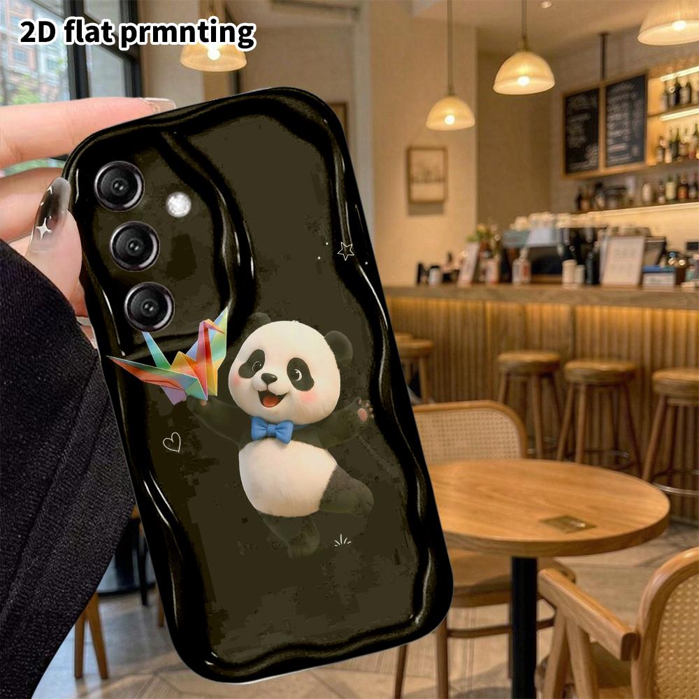 Phone Case: 2D flat, suitable for Samsung Galaxy A34 A35 M05 M06 S20 S22 S21 FE Plus 5G protective case, cartoon panda, perfect Christmas and Hallowee