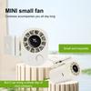 Clip-on Mini Fan 360 Degrees Rotating LED Display Speed Adjustable Desk Fan USB Rechargeable Summer Travel Portable Waist Hanging Fan