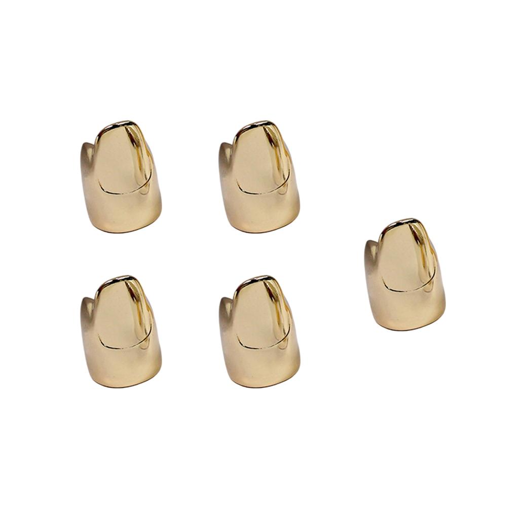 Набор из 5 модных колец для ногтей, косплей-украшения для ногтей, сплавная текстура, подходит для любителей косплея и посетителей вечеринок