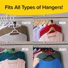 RUBY Space Triangles Closet Organizer Hanger Hooks Create Up To 3X More Storage Space Vertically Stack 18 Pack Easy To Use
