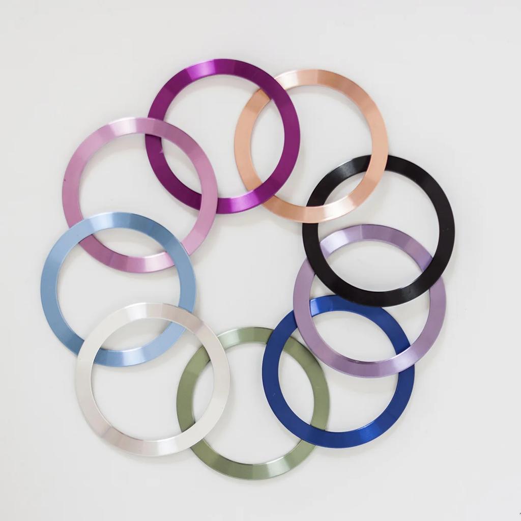 Magnetic Metal Plate Ring for Magsafe Wireless Charger Iron Sheet Sticker Car Phone Holder Magnet Patch for iPhone 15 13 Pro Max