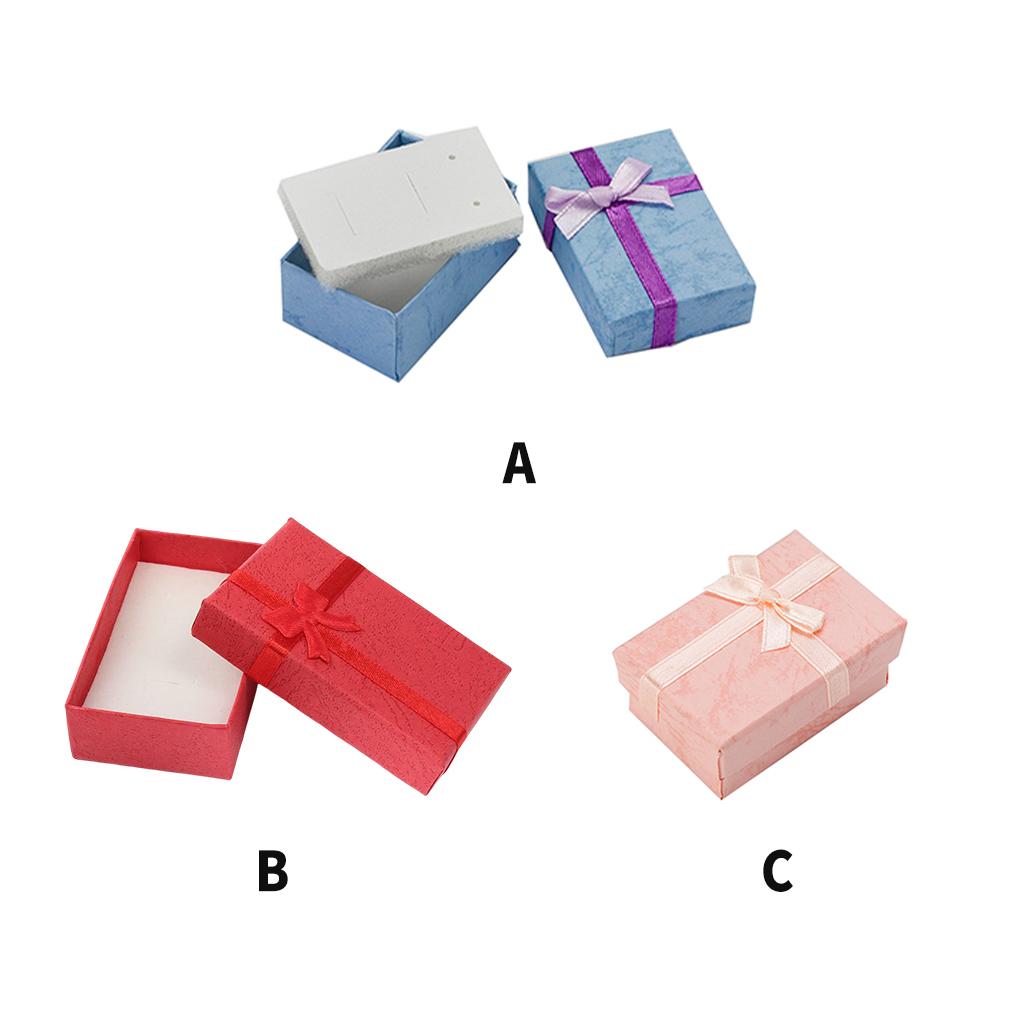 Ювелирные изделия в коробке Подвески Бумага Твердые Хранение Ожерелья Подарочная Упаковка Упаковка Кольца Пыленепроницаемые Украшения Влюбленные