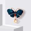 Enamel Painted Butterfly Brooch Female Temperament Elegant Corsage Suit Sweater Accessories
