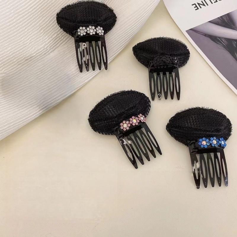 1 шт. Невидимая пушистая губка-заколка для волос, объемная основа для пучка, подушечка для объема у линии роста волос