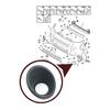 ESP978-1 Front Bumper Moulding Fog Light Surround Frame Housing 7452TK Left Side Black for Fiat Fiorino Qubo Nemo Bipper