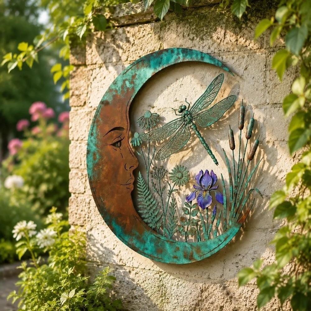 3D Dragonfly Bee Wall Art Garden Decor Outdoor Accent Living Room Bedroom Decor