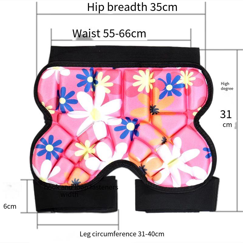 Kids Protective Shorts Hip Pads Skiing D3O Protectors Hip Snowboard Guards Crash Inline Ice Skate Crash Adjustable Butt Pads