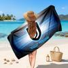 Juventus FC Custom Beach Towel, Personalized Name Text Print, Football Logo Soft Quick‑Dry Towel Holiday Gift