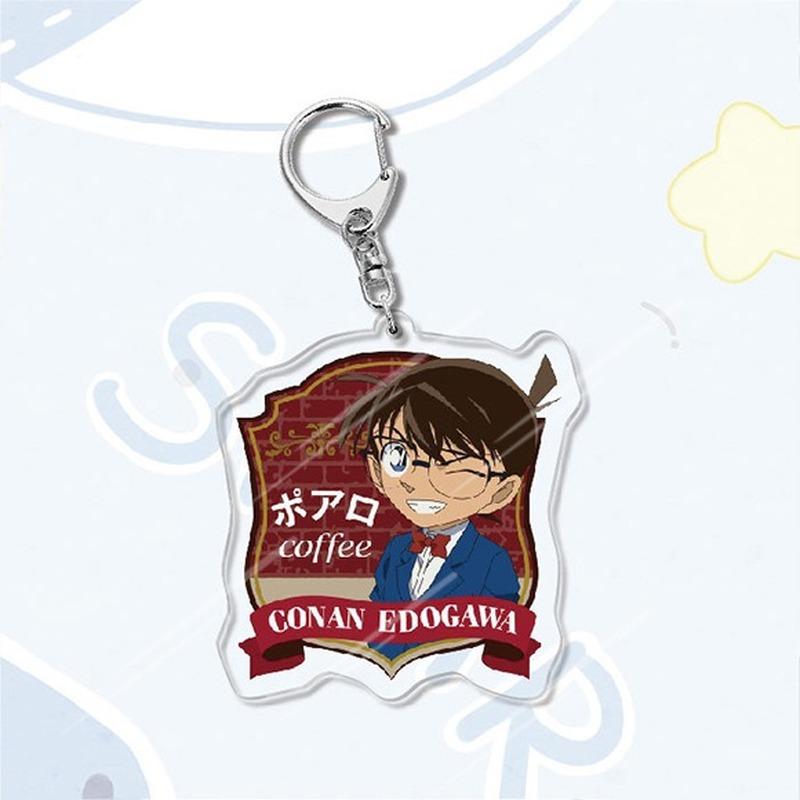 Акриловый брелок в стиле аниме «Детектив Конан», металлическое кольцо, автомобильная сумка, украшение для ключей, аксессуар, подарок, аниме, подарки, кулон