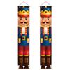 Christmas Nutcracker Banner Christmas Porch Sign Decorations Outdoor Indoor Nutcracker Soldier Christmas Porch Signs Decor