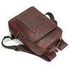 Ретро Мужской Рюкзак из Кожи Crazy Horse Рюкзак для Ноутбука Кожаный Daypack Большой Вместимости Мужской Дорожный Рюкзак с USB-Кабелем