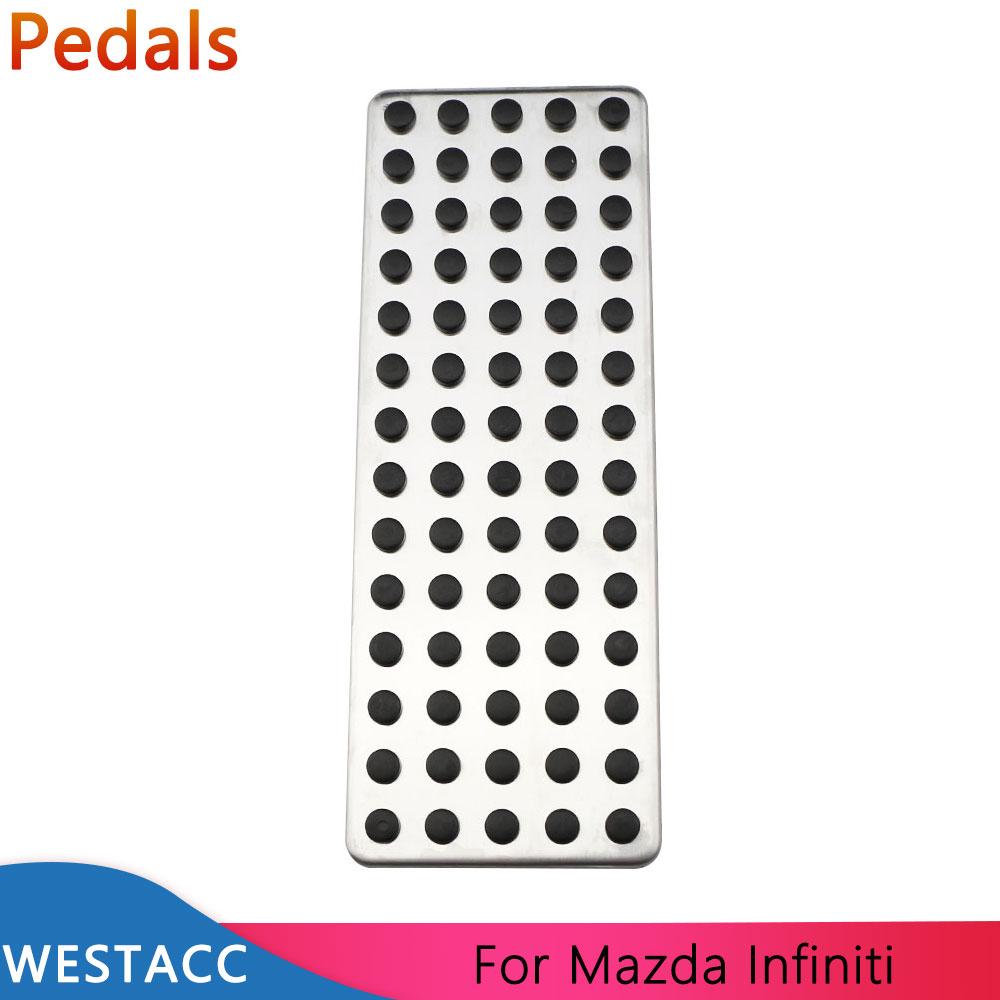 Автомобильный чехол для педали подставки для ног для Mazda 2 3 6 CX3 CX4 CX5 CX9 для Infiniti Q30 Q30S QX30 Dead Pedal Kit Protector Parts