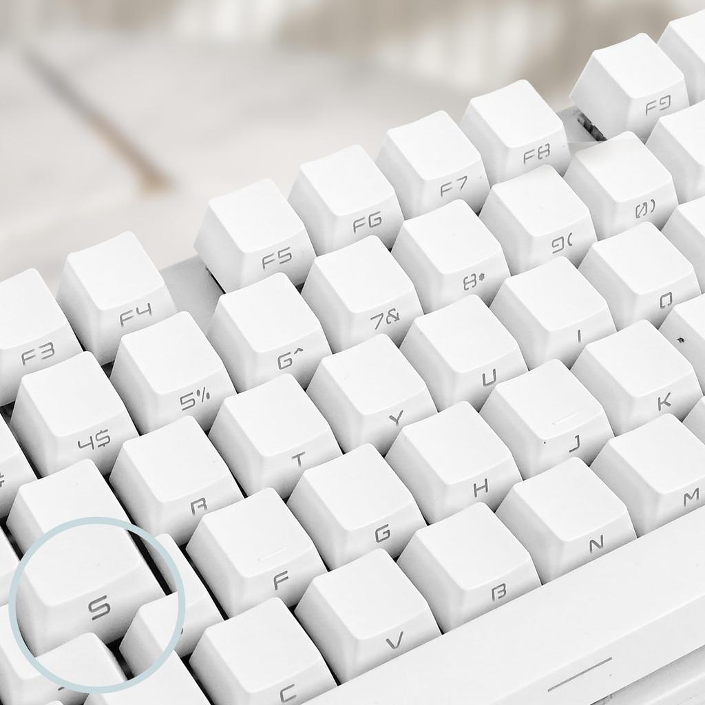 Keycaps 130 Keys Double Shot Cherry Profile Side Engraving Light Transmitting PBT Custom Keycap Set for Mechanical Keyboards Cherry Gateron MX