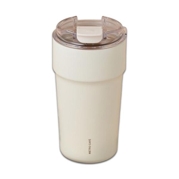 LocknLock Metro Cafe Ceramic Stainless Steel Vacuum Tumbler Coffee Mug 500ml Premium Insulated Bottle