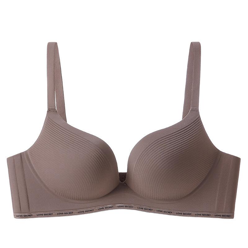 High-quality new seamless underwear women's small breasts gather without steel ring, anti-sagging, sub-breasts fixed cup bra
