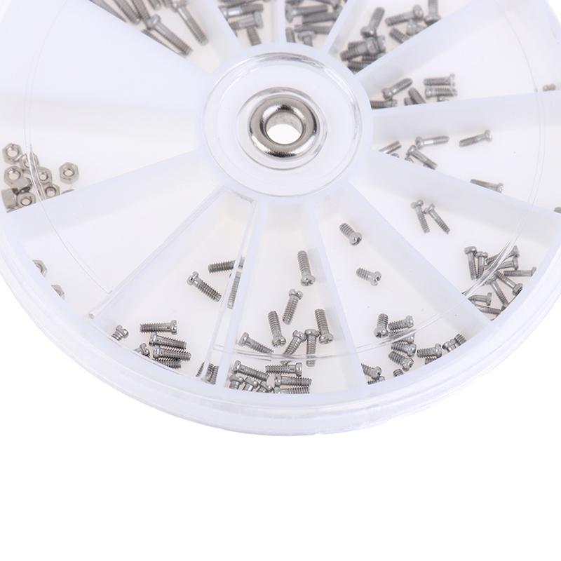120 шт./кор. набор винтов для очков из нержавеющей стали с небольшой отверткой