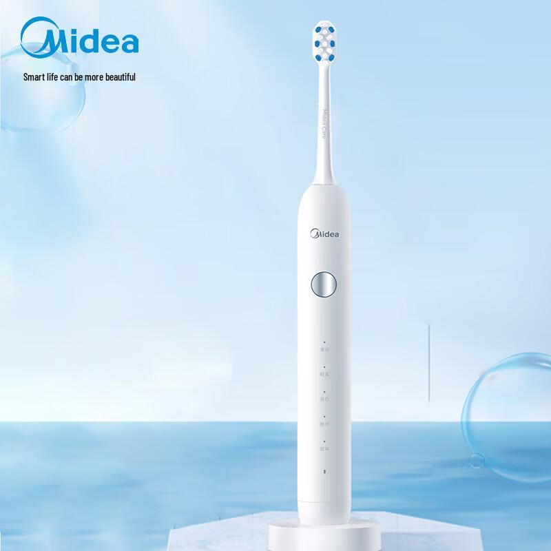 Midea Звуковая электрическая зубная щетка для взрослых, штепсель CN (адаптер в комплекте)
