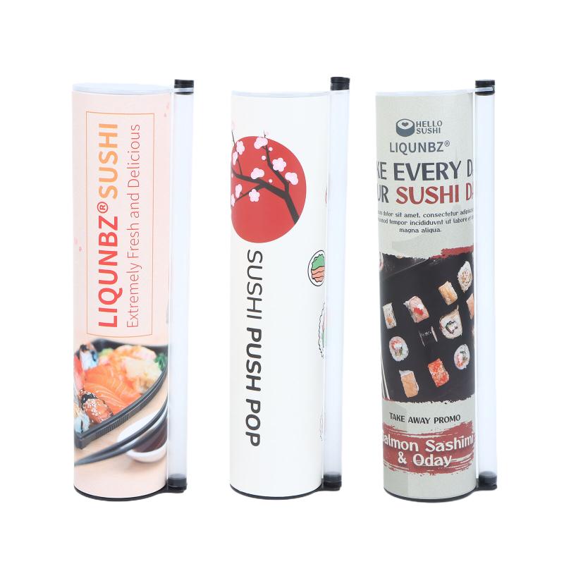 DIY Sushi Making Tool Food Grade Sushi Paper Tube Push Mold Reusable Quick Sushi Roller for Kitchen Party Food Making
