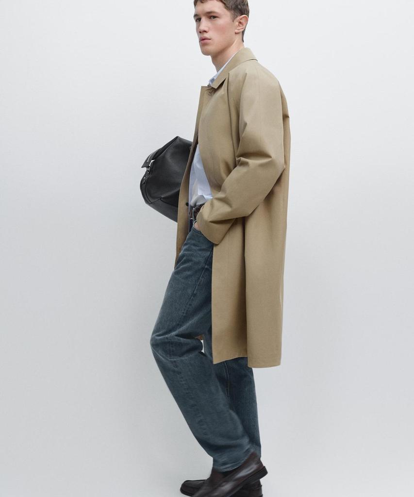 Легкий хлопковый тренч Massimo Dutti