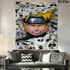 Naruto Team Adventure Tapestry Tapestry Wallmounted Fashion Print Wall Decoration Wall Covering Decoration Homestay Soft Decoration Tapestry
