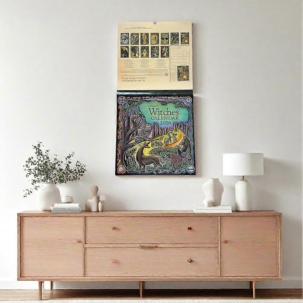 2026 Witches Calendar - Wheel of the Year, Witch's Holidays, Magical Wisdom, Astrological Data, Stocking Stuffers for Christmas Gift