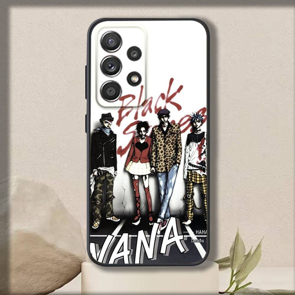 Аниме Чехол для телефона N-Nanas для Samsung S 25,24,23,22,30,21,10,9,Ultra,Plus,Lite,FE,4,5 G Мягкий Черный Чехол