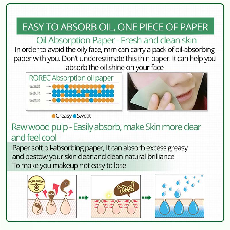 100 шт./пакет, салфетки для лица, пленка, поглощающая масло, контрольная чистящая бумага для промокания лица