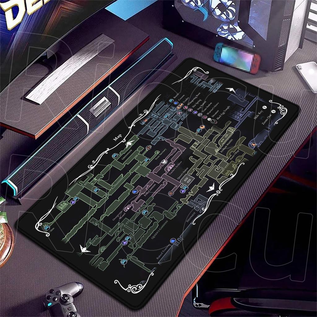 HD XXL Игровой Коврик для Мыши Компьютерный Стол Коврик для Клавиатуры Аксессуары Hollow Knight Ноутбук Игровой Противоскользящий Ковер Стол Офис Коврик для Мыши