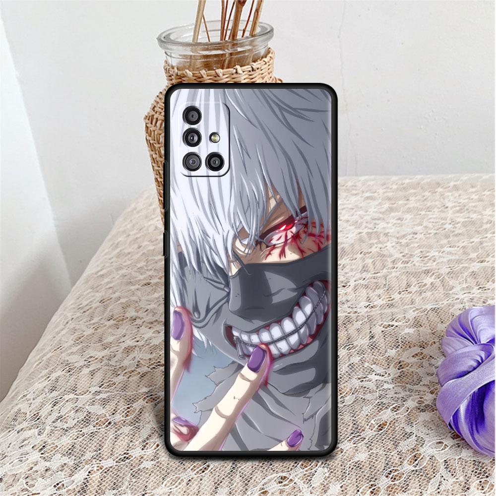 Чехол для Samsung Galaxy A52 A12 A51 A32 A71 A21s A22 A11 A02s A03 A23 A13 A53 A41 A31 A72, мягкий чехол для телефона в стиле аниме Tokyo Ghoul Sac