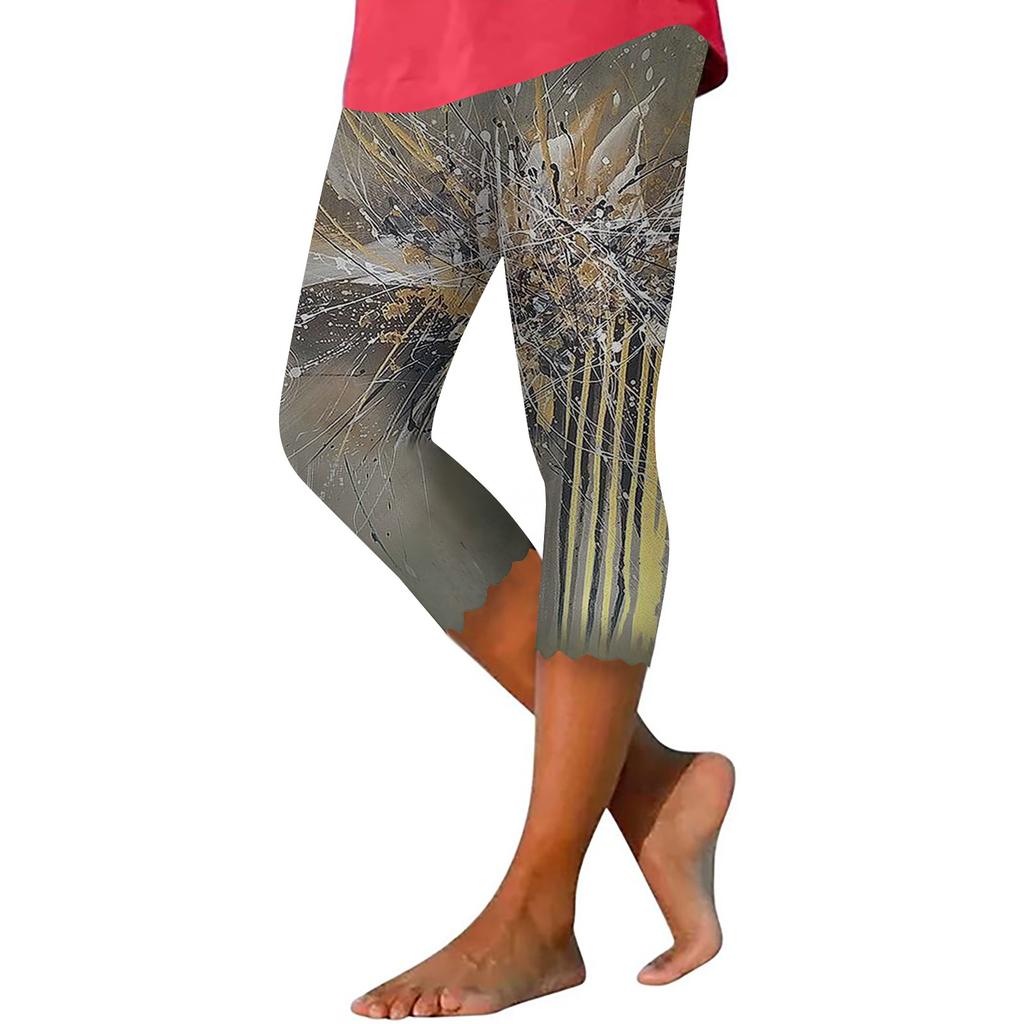 Летние женские леггинсы, укороченные брюки, однотонные узкие брюки с высокой талией для бега, йоги, тренировок в тренажерном зале