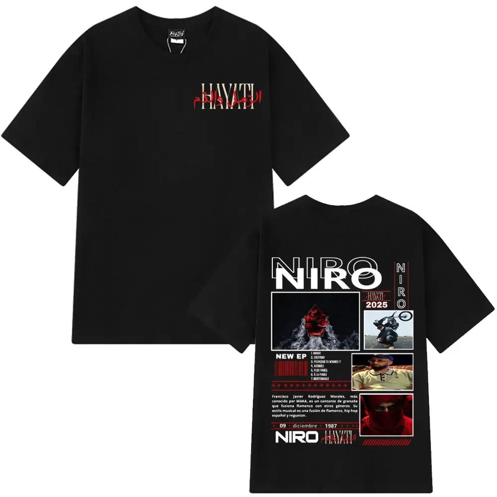 Rapper Niro Ox7 Graphic Tshirt Unisex Wounisex Fashion Loose Casual Tshirts Hiphop Tshirts Summer Short Sleeves Vintage T Shirts
