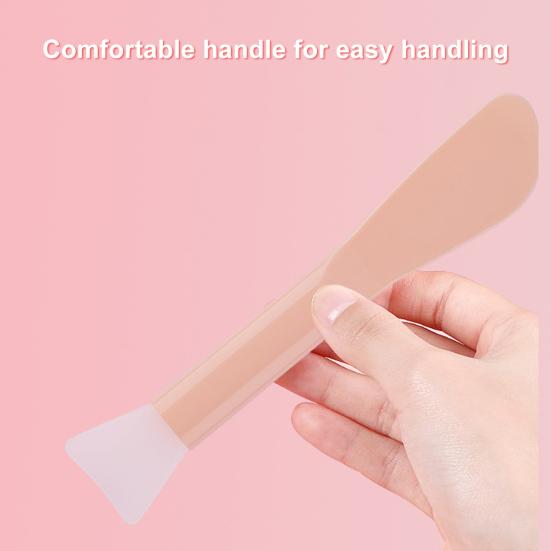 Силиконовая кисть для маски, двусторонняя мягкая гигиеническая кисть для макияжа с плоской головкой, кисть для маски для нанесения