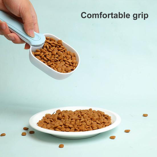 Лопата для корма для домашних животных, высокая прочность, удобная ручка, портативная ложка для кормления домашних животных с уплотнением