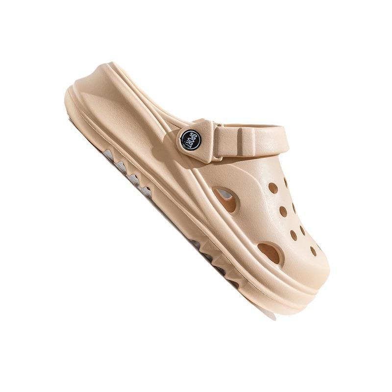 Модные сандалии на платформе с вырезами для женщин Летние нескользящие пляжные клоги Ева сандалии Женские сандалии на толстой мягкой подошве Садовая обувь Шлепанцы