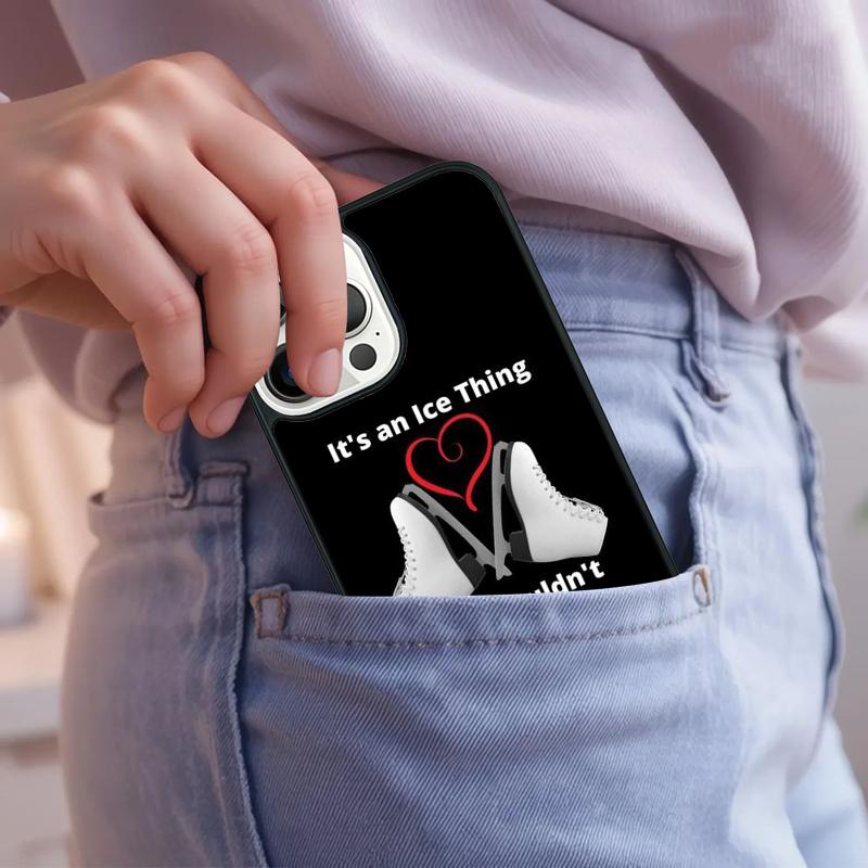 Love Ice Skating Phone Case For iPhone 17 Air 15 16e 14 13 Pro Max Coque 12 11 Pro Max PLUS cover