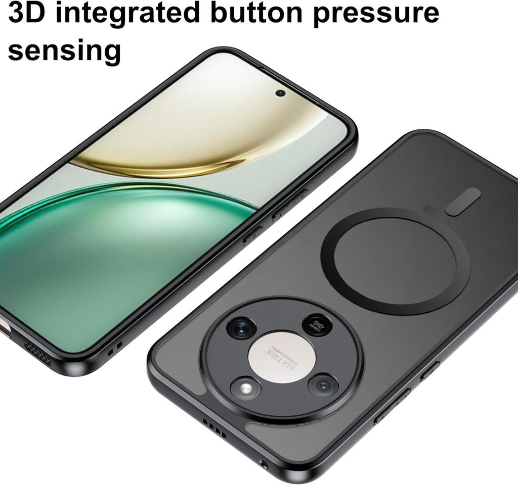 Чехол для Magsafe Магнитная беспроводная зарядка Матовый жесткий противоударный чехол для Honor Magic 8 Lite X9D