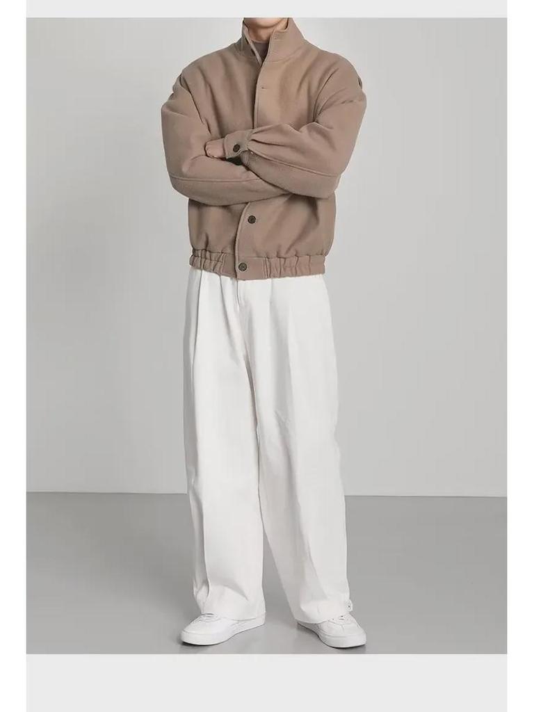 Модная мужская куртка весна/осень 2024 года: Главная улица Гонконга, японский Харадзюку, корейские мотивы, свободный крой.