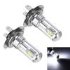 2x H7 80W 3000LM LED Car Headlight Fog DRL Driving Lamp Bulb 6000K White