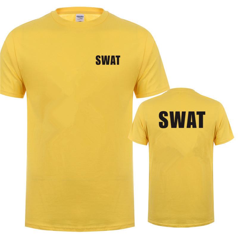 Swat T Shirt Summer New Clothing Cotton Casual Short Sleeve Unisex T Shirts Hip Hop Swat Tees Tops Ot035