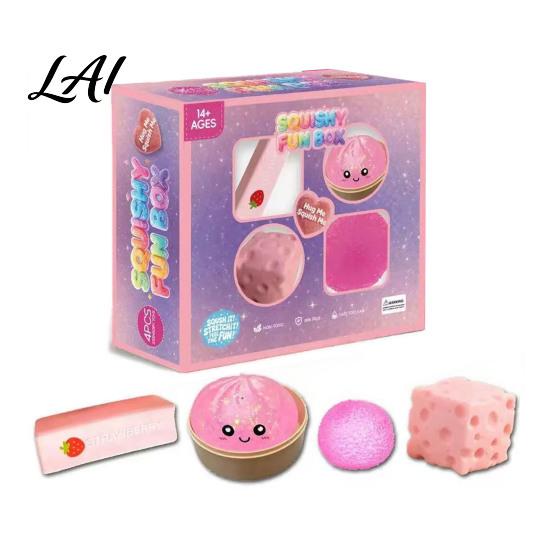 Stress Relief Squeeze Toy 4/8/25Pcs Toy Anxiety Reduction Sensory Soft Relaxation Ball Stretchy Fidget Party Favors for Kids Adults Decompression