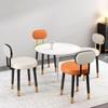Home Light Luxury Dining Table Chair Lightweight Home Breathable Chair Soft Package Bedroom Dressing Chair Creative Dining Chair