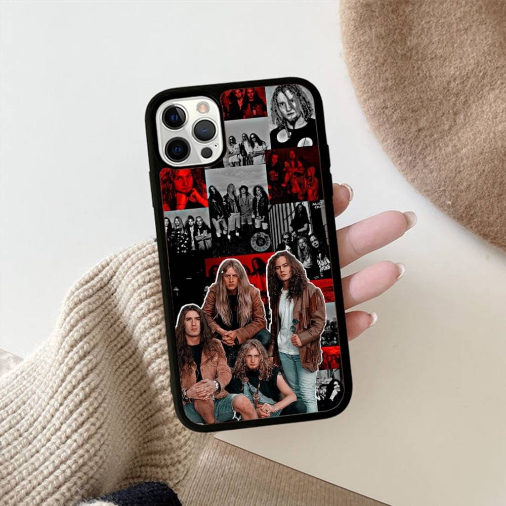 Retro Band A-Alice In C-Chains For IPhone 17 16 15 14 13 Pro 12 11 Pro Max Hard PC+TPU Phone Cases Back Cover