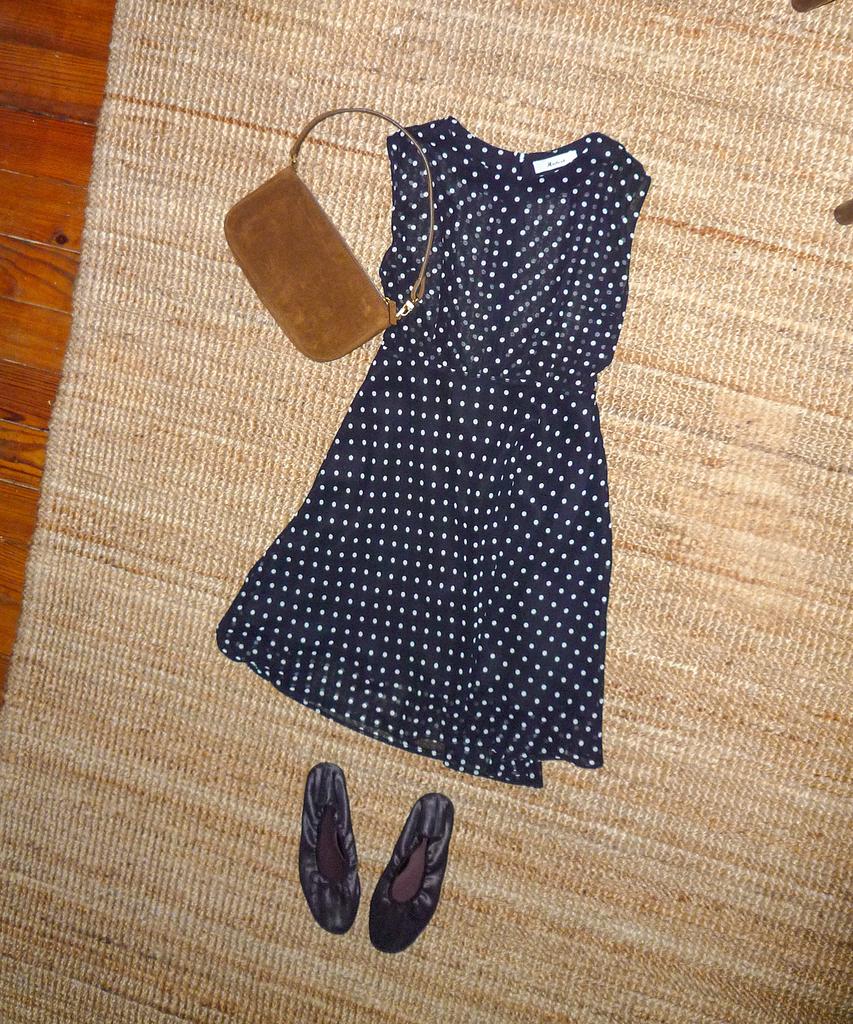 Hakesh Moss Dress_Black Dot